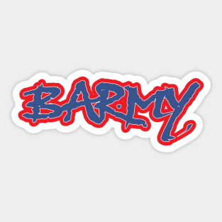 Barmy British Slang Sticker